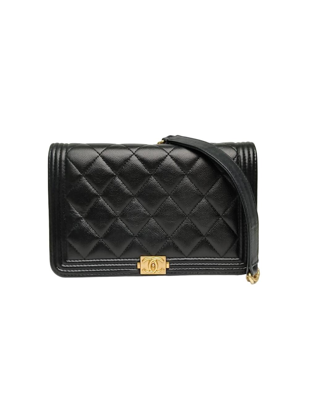 Chanel Leboy Woc 19Cm Black Grained #360139C29B